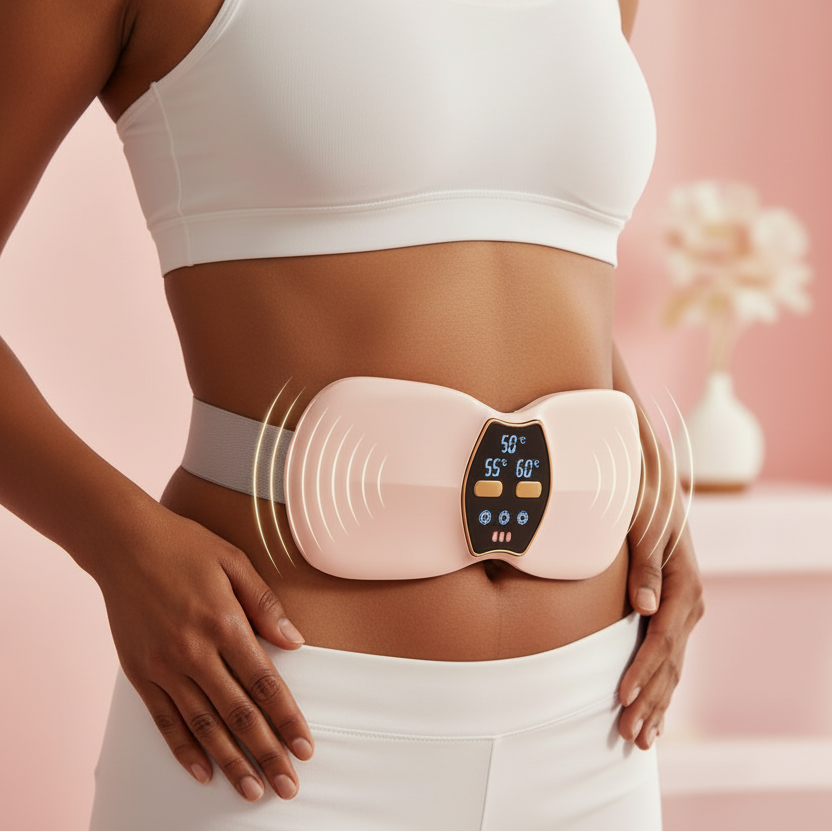 Ceinture chauffante - femme métisse